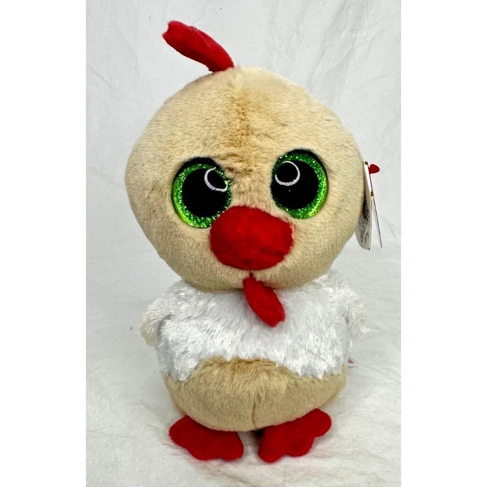 Ty Beanie Babies Early Bird Rooster 7 Eleven Plush New Green Glitter Eyes 6